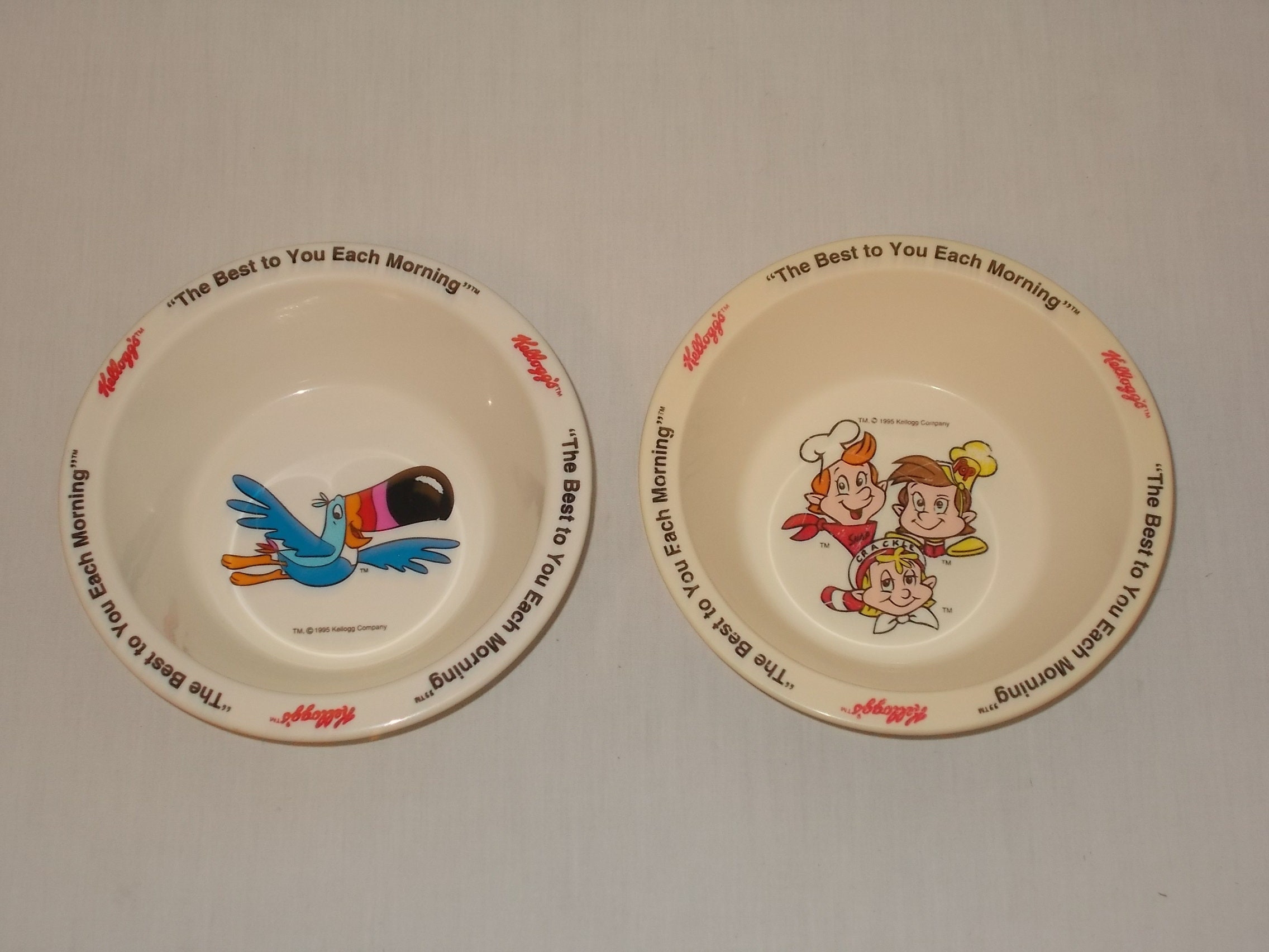 Vintage Kelloggs cereal bowls. Set of 2 munimoro.gob.pe