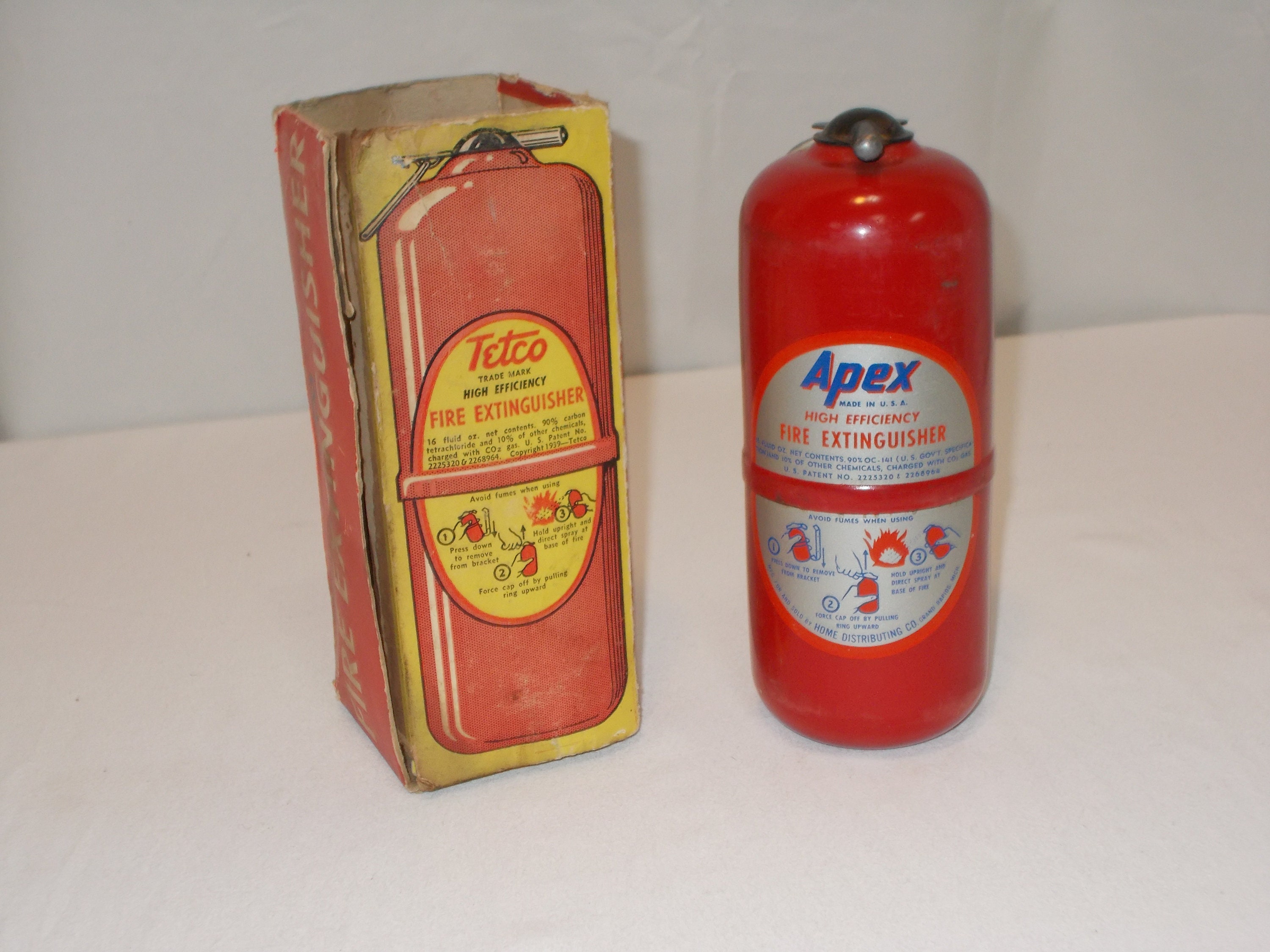 Vintage Tetco Apex Fire Extinguisher 16 Oz. VERY NICE Piece Etsy