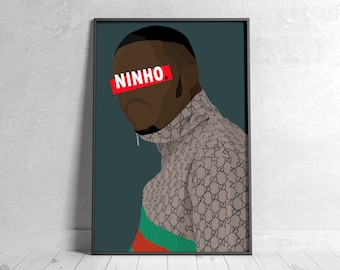 Minimalist NINHO Poster Decoration / Poster / Poster / Rap / 