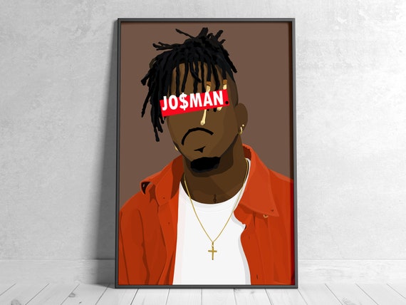 Minimalist JOSMAN Poster Decoration / Poster / Poster / Rap / French Rap /  Illustration / Rap Poster / Rapper / Music / JOS -  Israel
