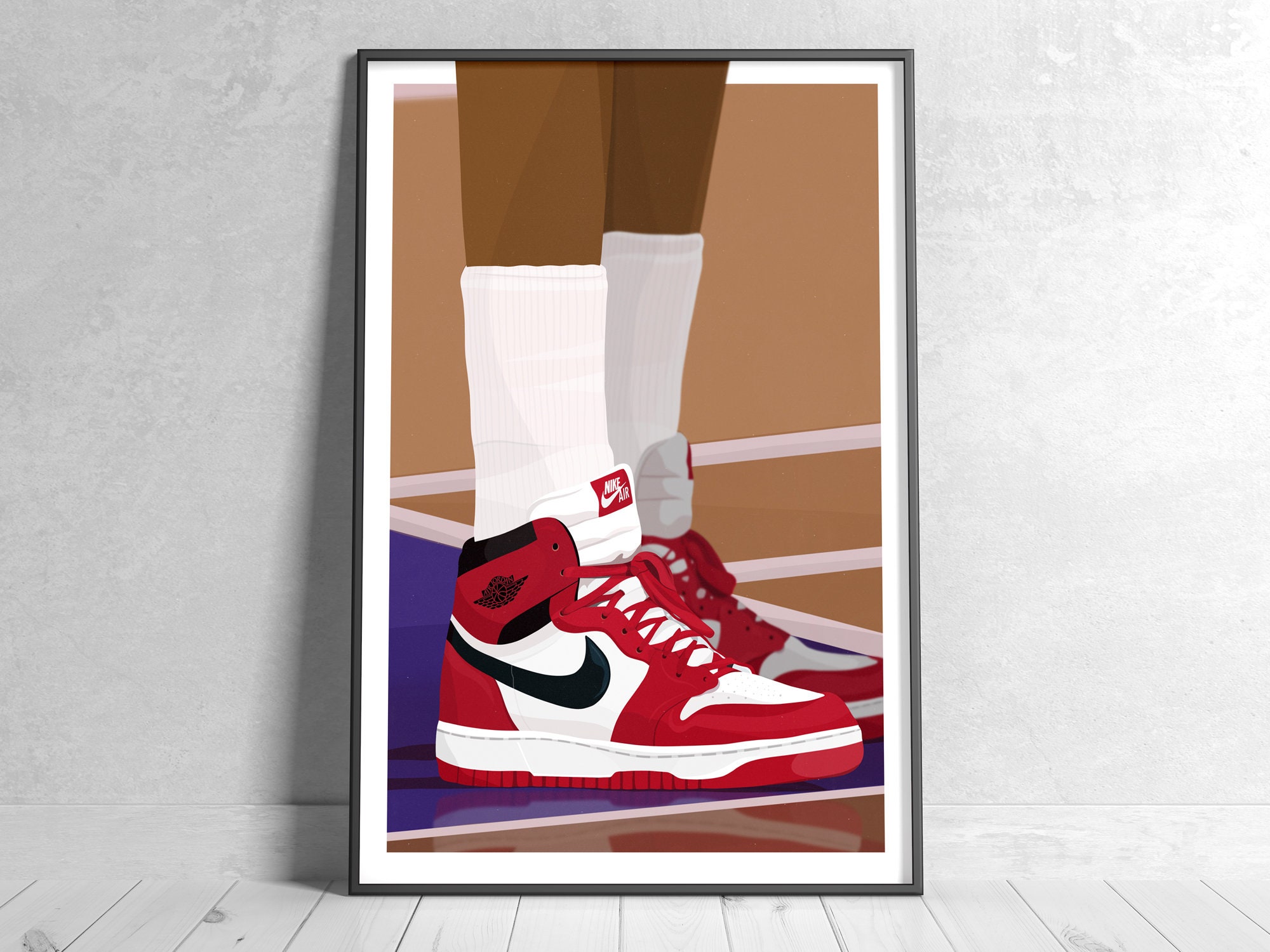 1985 Air Jordan 1 'Metallic Navy' Poster [Limited Edition] — Sneakers  Illustrated