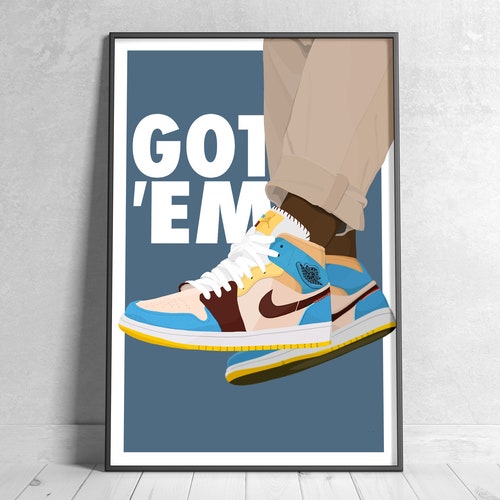 Travis Scott X Air Jordan 1 Poster - Etsy