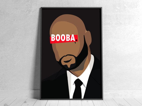 Minimalist BOOBA Poster Decoration / Poster / Rap / French Rap /  Illustration / Rap Poster / Rapper / Lunatic / B2O / Kop / 92I 