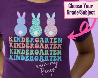 Teacher Easter Shirt | Peeps Teacher Shirt, Kindergarten, Science Teacher, Math Teacher, Art Teacher, Third Grade Teacher, Preschool, Music