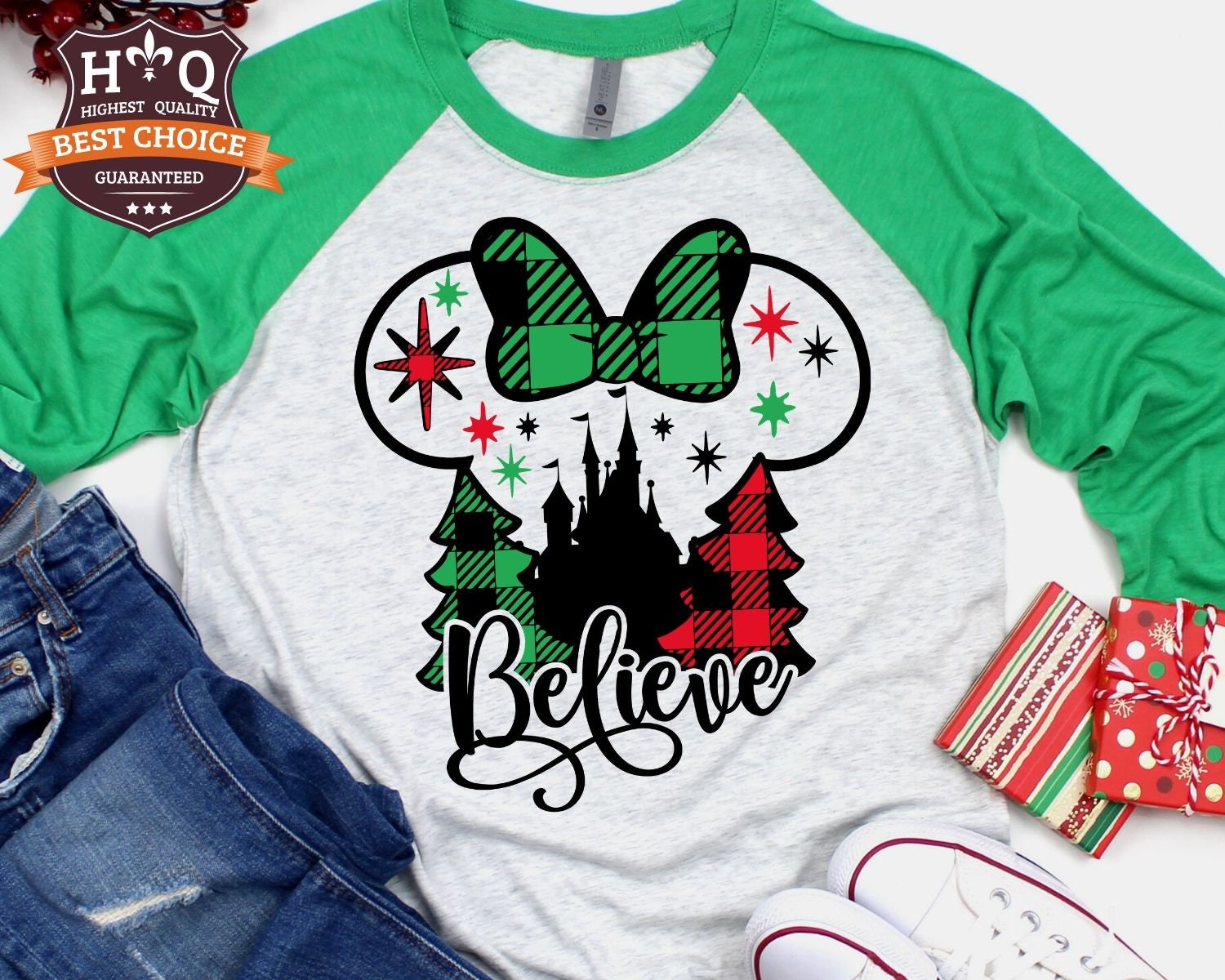 Disney Christmas Shirt Minnie Mouse 