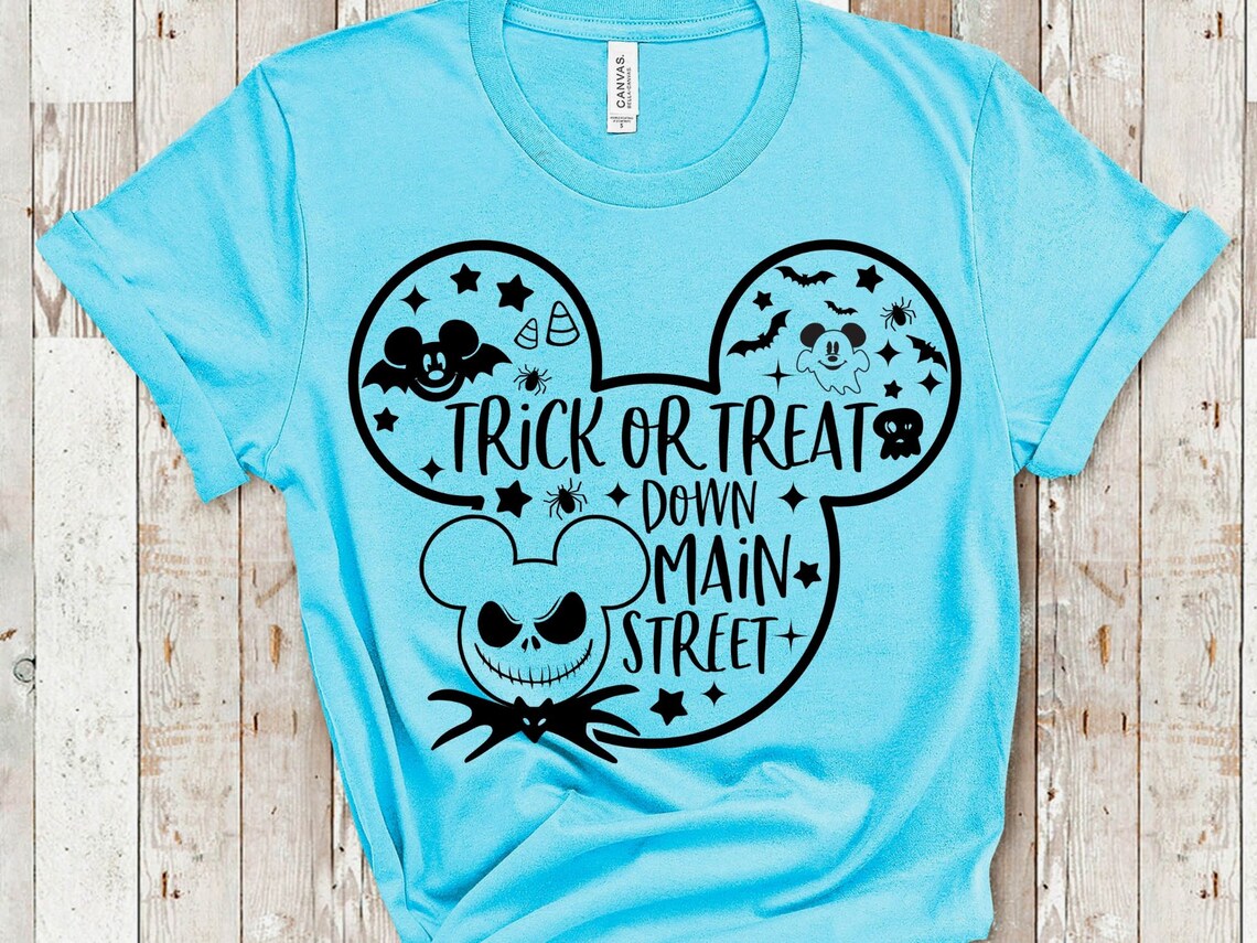 Disney Halloween Shirt Jack Skellington Shirt Trick or Etsy