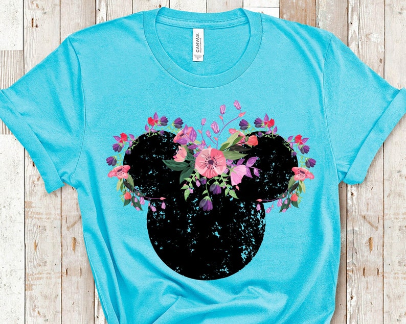 Epcot Shirt Plus Size Disney Disneyland Shirts Women/'s Disney Shirts Minnie Mouse Shirt Floral Disney Shirt Mickey Mouse Shirt