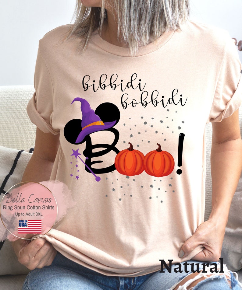 Disney Halloween Shirt Bibbidi Bobbidi Boo Minnie Mouse Etsy