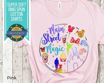 Main Street Magic Disney Shirt | Disney Main Street | Magic Kingdom Shirts | Disneyland Shirt | Disney Vacation Shirts | Plus Size Disney