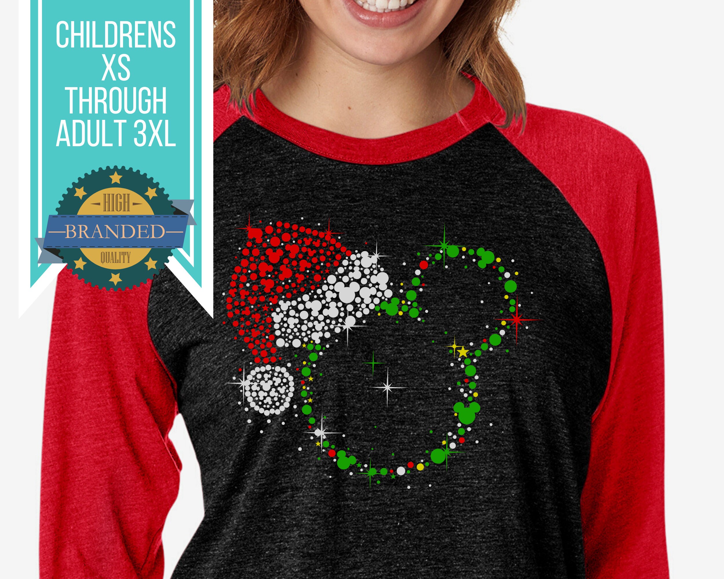 Disney Christmas Shirt Mickey Santa 