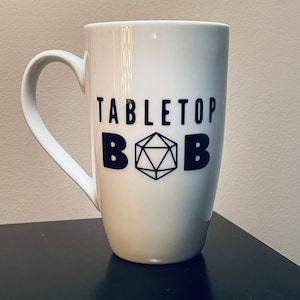 Tabletop Bob Mugs - DnD - Dungeon Master - Dungeons and Dragons - Youtube Tabletop Bob Mugs - RPG - Role Playing - Tabletop Gaming