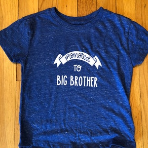 Promoted to Big Brother Shirt - Promoted to Big Sister - Big Brother Shirt - New Baby - Sibling Shirt - Baby Announcement Shirt