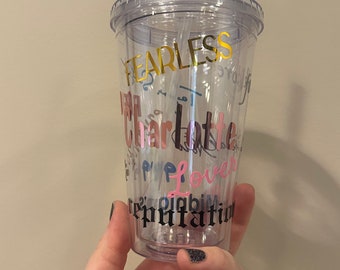 Fan Tumbler - Taylor Tumbler - TS Tumbler - Nazwy albumów - Personalizowany Tumbler - Kubek na mrożoną kawę