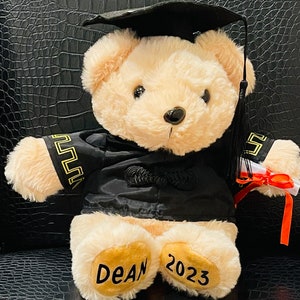 Personalized Graduation Bear - 2023 Custom Grad Stuffed Bear - Graduation Gift - Preschool Graduation Gift - College Graduation Gift