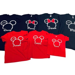 Mickey Minnie Disney Family Shirts - Minnie Mickey Shirt - Minnie Mouse Shirt - Disney Family Shirt - Personalized Disney Shirts