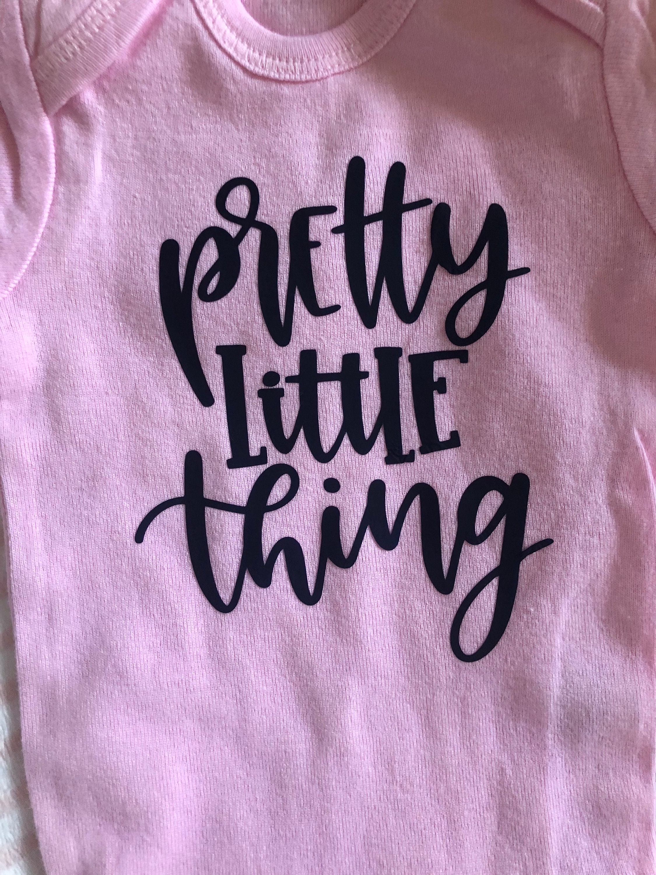 Pretty Little Thing Baby Onesie Baby Baby Onesie Etsy UK