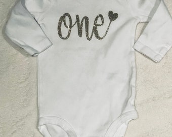Custom 1st Birthday Onesie - First Birthday Onesie - Baby Onesie - 12 month birthday - It’s My Birthday - Baby Girl Onesie - Baby Boy