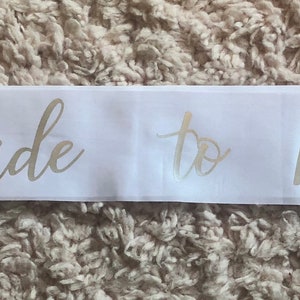 Bridal Sash - Bridal Shower Sash - Bride to Be - Bachelorette - Birthday - Homecoming - Satin Sash - Custom - Personalized - Make Your Own