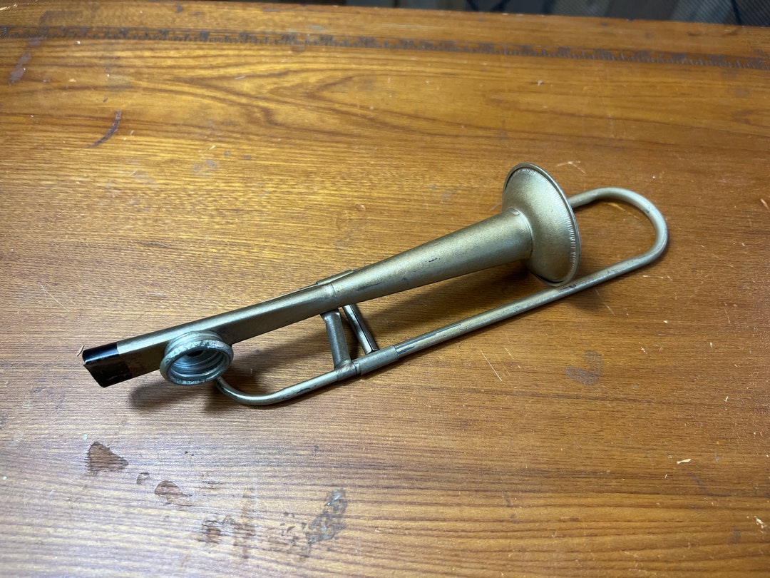 Vintage Metal Kazoo Trombone Etsy