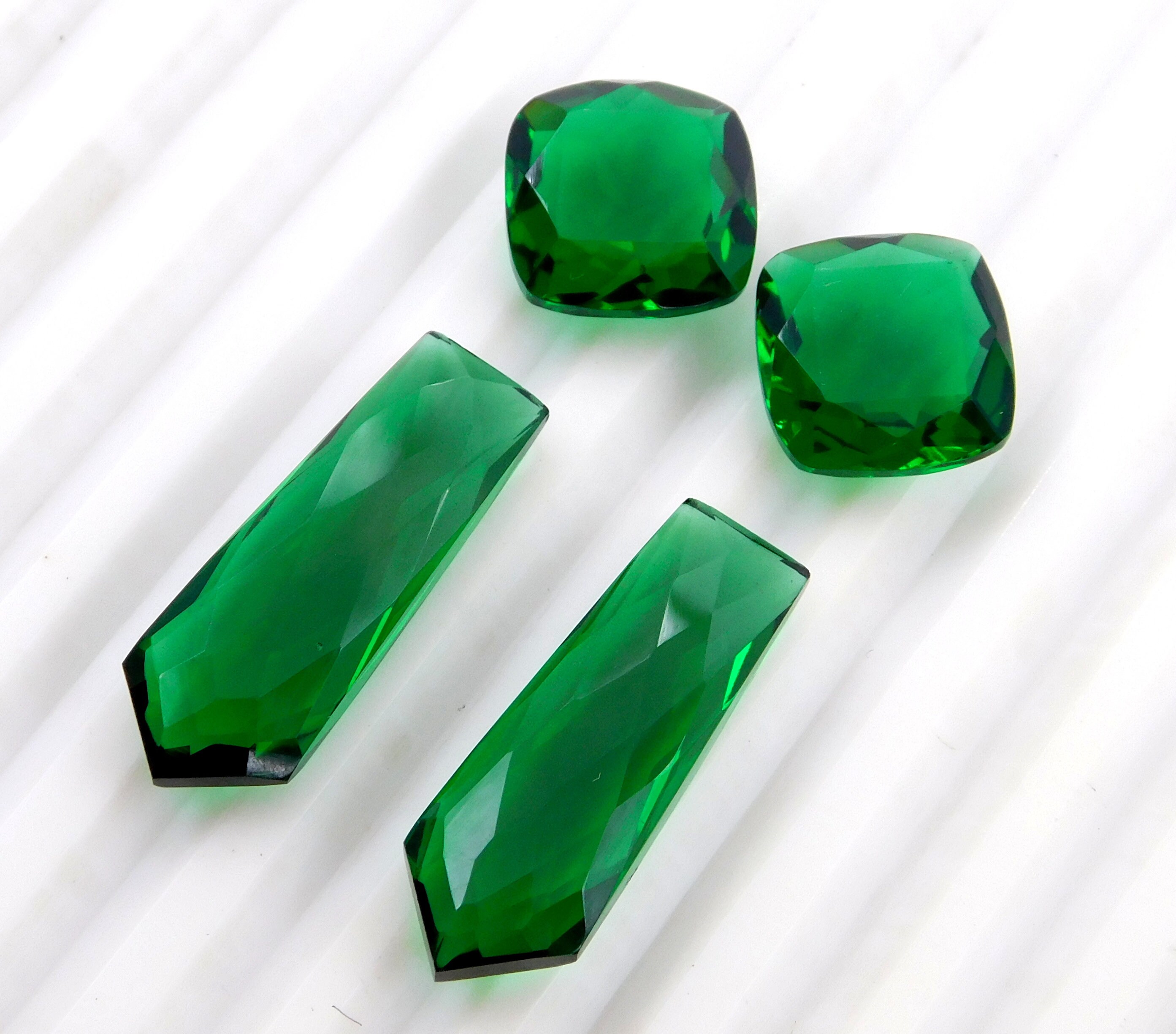 Beautiful Zambia Emerald Loose Gemstone 4 Pcs 39 Cts Emerald Etsy