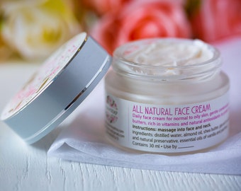 All natural face cream for regular-oily skin