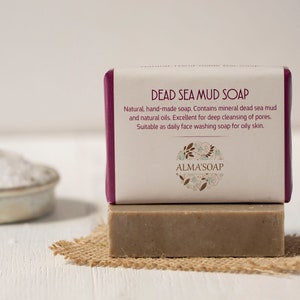 Dead Sea mud face scrub soap