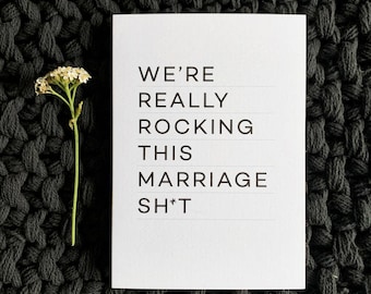 Rocking This Marriage Anniversary Card | Card for Husband | Card for Wife | Sent Direct by HELLO TIME