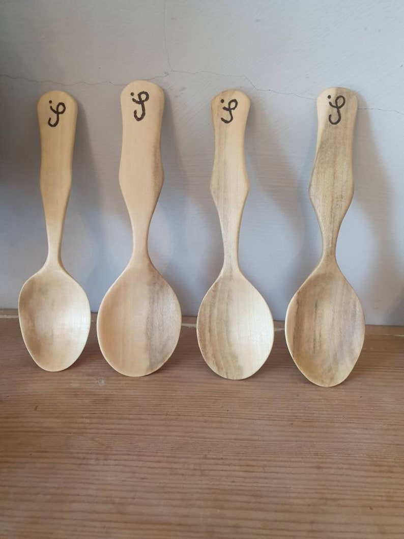 eating spoon Made from elder Wooden spoon