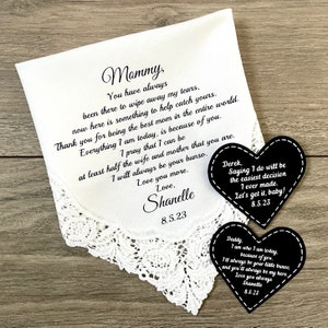 Fiance Wedding Gift For Groom Tie Patch From Bride Future Husband Gifts Idea Hubby Gift On Wedding Day image 7