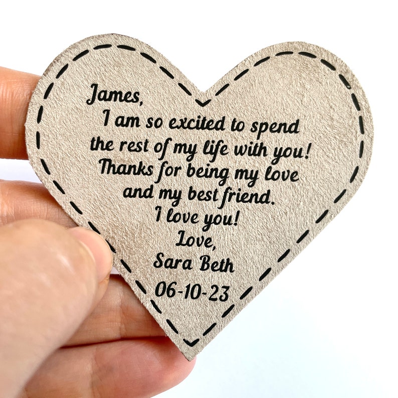 Fiance Wedding Gift For Groom Tie Patch From Bride Future Husband Gifts Idea Hubby Gift On Wedding Day image 2