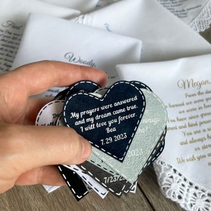 Fiance Wedding Gift For Groom Tie Patch From Bride Future Husband Gifts Idea Hubby Gift On Wedding Day image 8