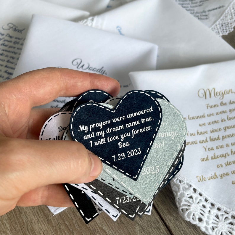 Fiance Wedding Gift For Groom Tie Patch From Bride Future Husband Gifts Idea Hubby Gift On Wedding Day image 8