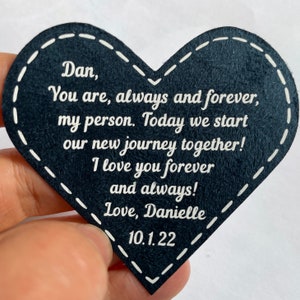 Fiance Wedding Gift For Groom Tie Patch From Bride Future Husband Gifts Idea Hubby Gift On Wedding Day image 6