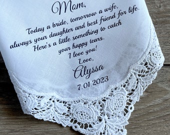 Happy Tears Handkerchief Mother Gift From The Bride