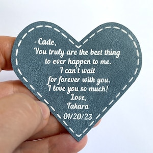 Fiance Wedding Gift For Groom Tie Patch From Bride Future Husband Gifts Idea Hubby Gift On Wedding Day image 4