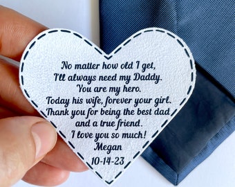 Personalized Dad Wedding Gift Tie Patch Father Of The Bride For Dad Wedding Tie Patch Be My Hero Favors On Wedding Day