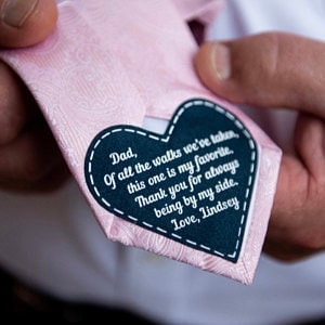 Tie Patch Wedding Dad image 5