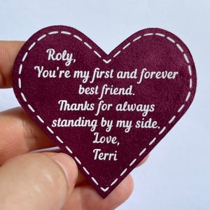 Fiance Wedding Gift For Groom Tie Patch From Bride Future Husband Gifts Idea Hubby Gift On Wedding Day image 5