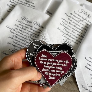 Fiance Wedding Gift For Groom Tie Patch From Bride Future Husband Gifts Idea Hubby Gift On Wedding Day image 9