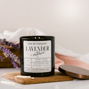 Lavender + Nectarine | Soy Candle | Lavender Candle | Jar Candle | Travel Tin Candle | Soy Candles in Jars | Alabama