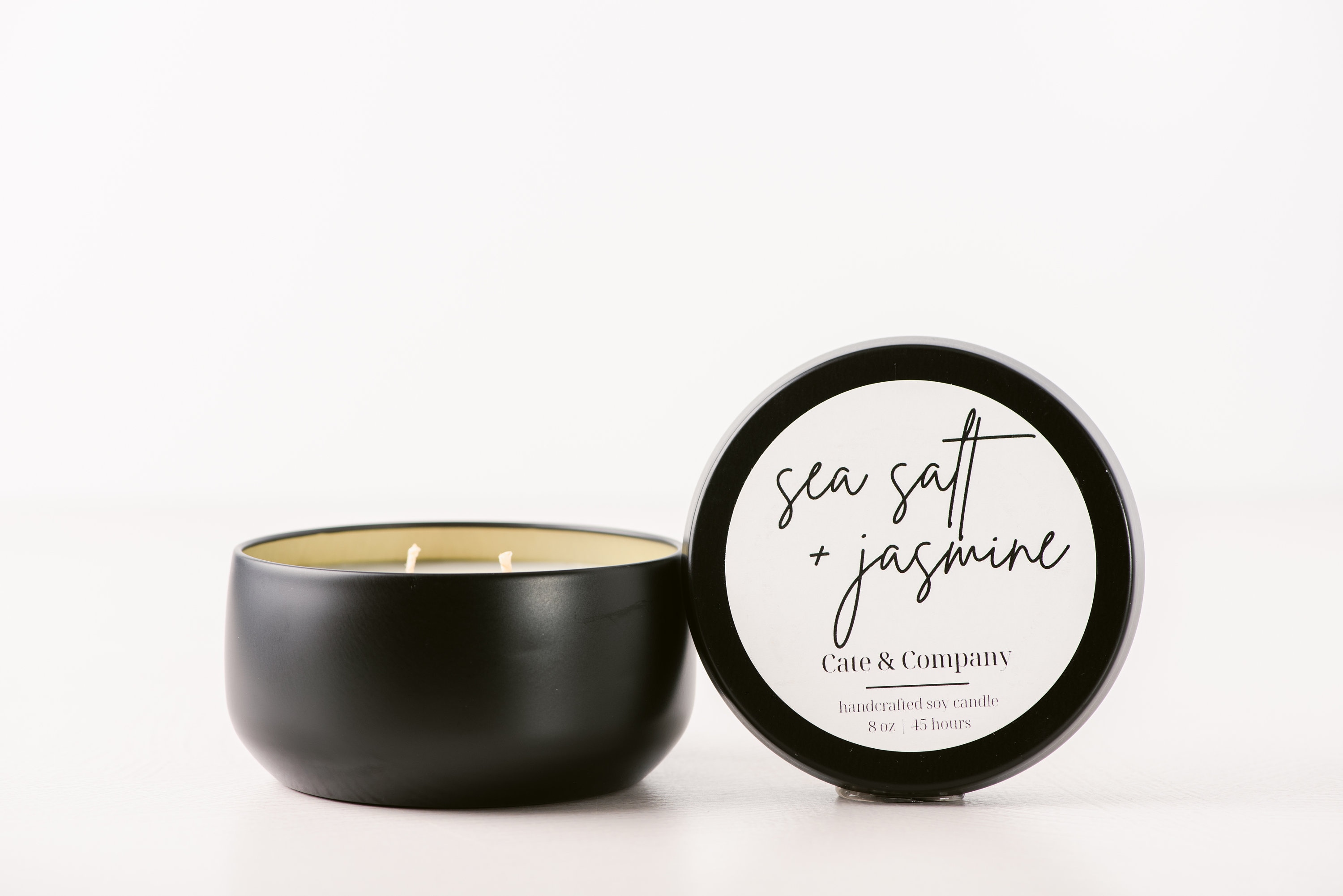 Sea Salt Jasmine Soy Candles Summer Candle Candle Etsy