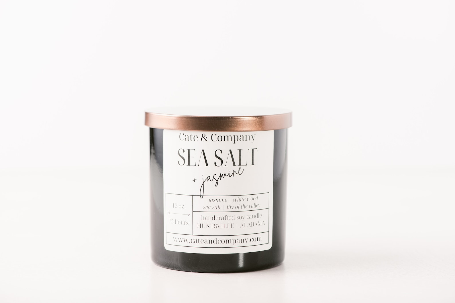 Sea Salt Jasmine Soy Candles Summer Candle Candle Etsy