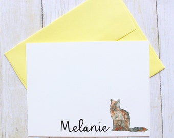 Cat Personalized Stationary - Etsy