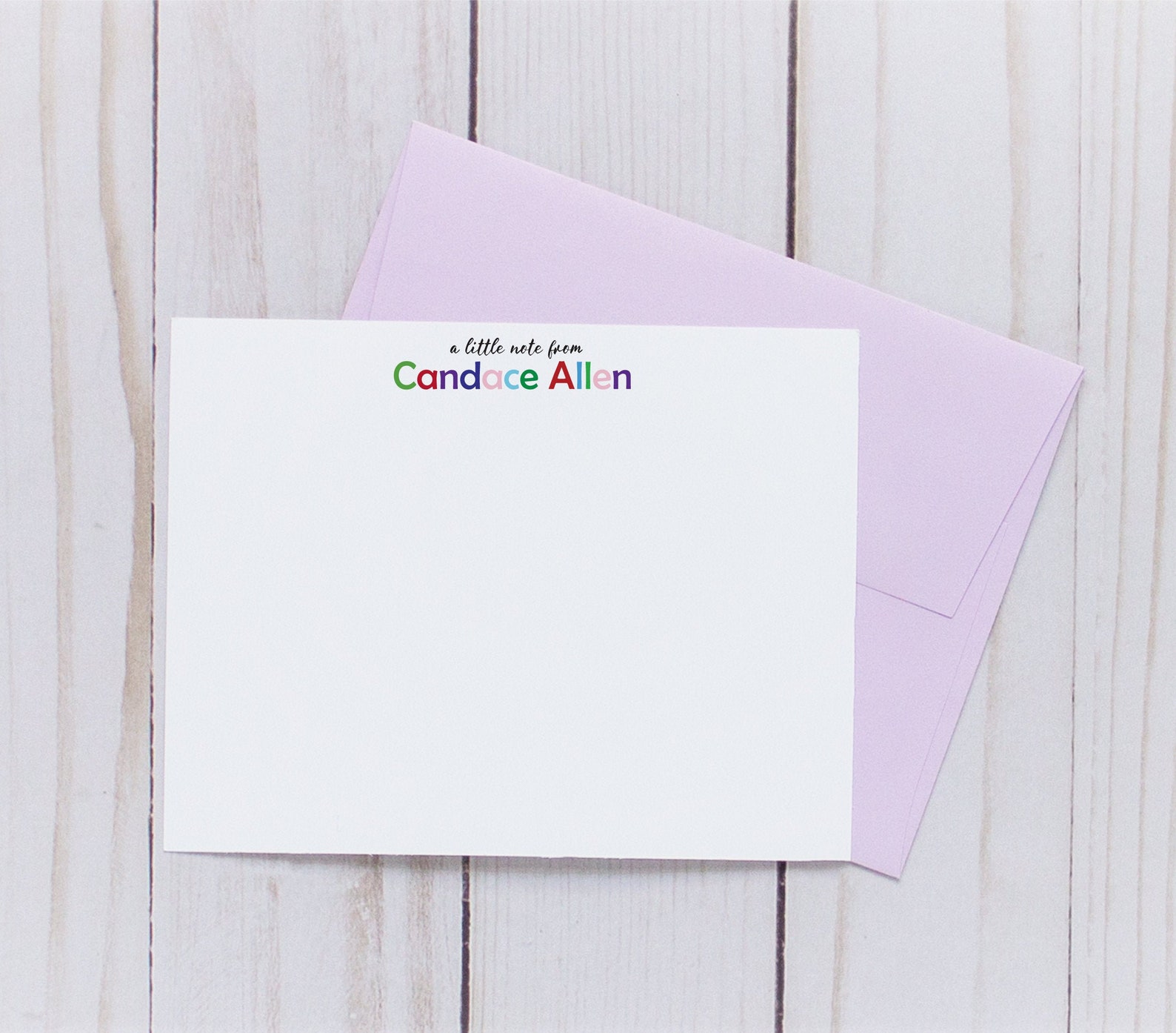 Personalized Stationery Note Cards with Envelopes Set of 10 Etsy