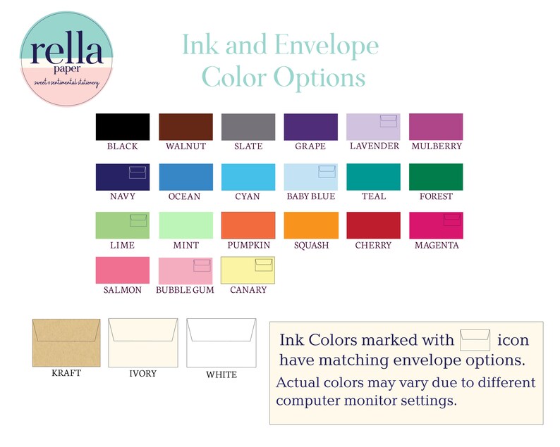 Choose Colors Set of 10 A2 FLAT Personalized Note Cards with Envelopes A Note From Stationary Gift for Coffee Lover Tea Lover Gift