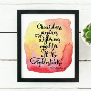 St Elizabeth Ann Seton Quote Print: Catholic Watercolor Wall Art