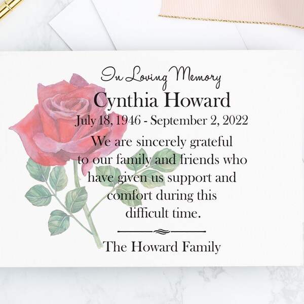Funeral Donation Cards Etsy