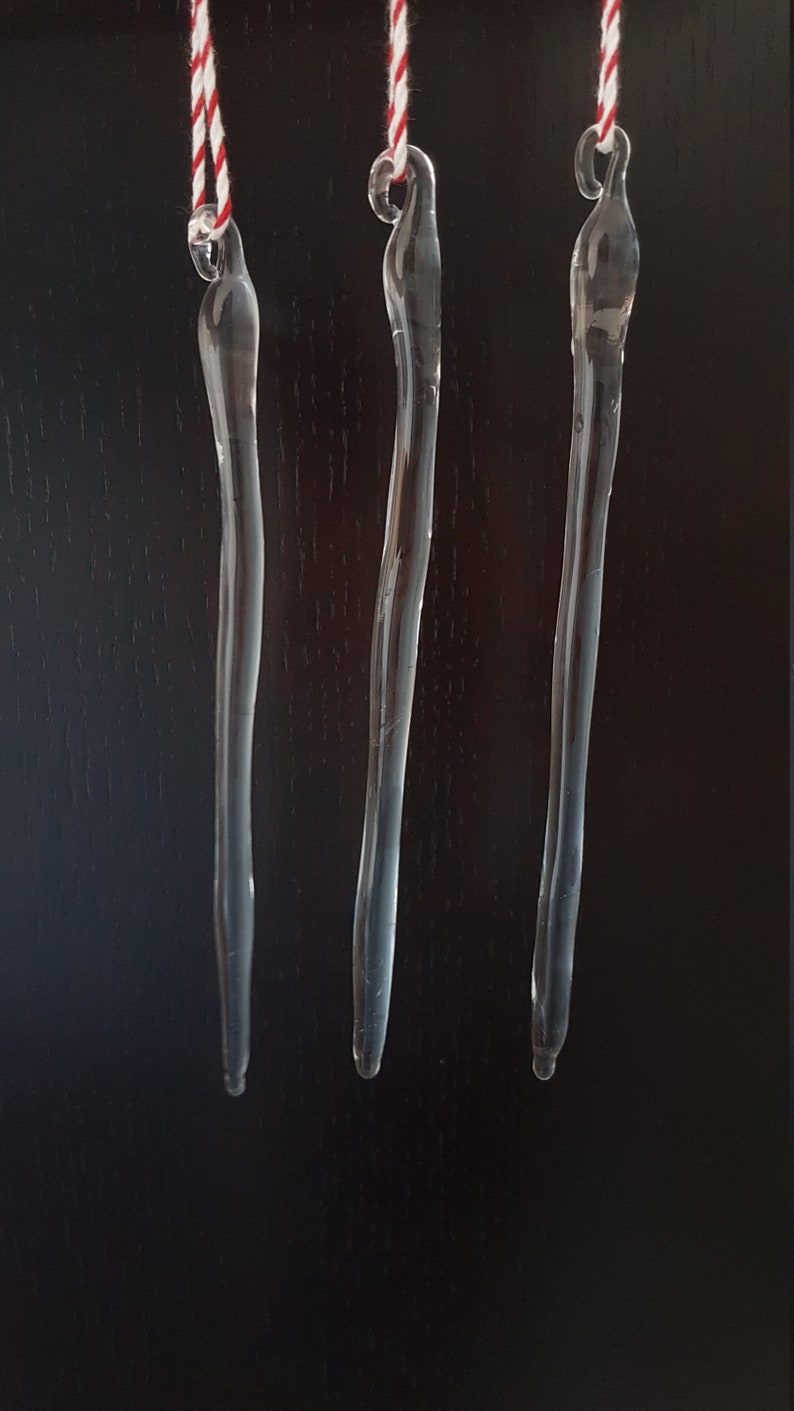 Handmade Glass Icicles Christmas Tree Glass