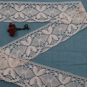 Antik spetskant Vintage fransk spets Spolspets Klädsömnad Quiltning Bomullsspets Lapptäcke Bomullsband Spets Scrapbook Långsam sömnad