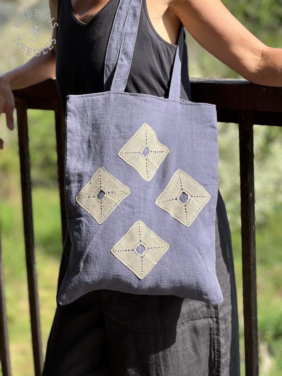Linen Purse Lavender Linen Tote Bag | Handmade Lace | European | Summer Tote - Etsy